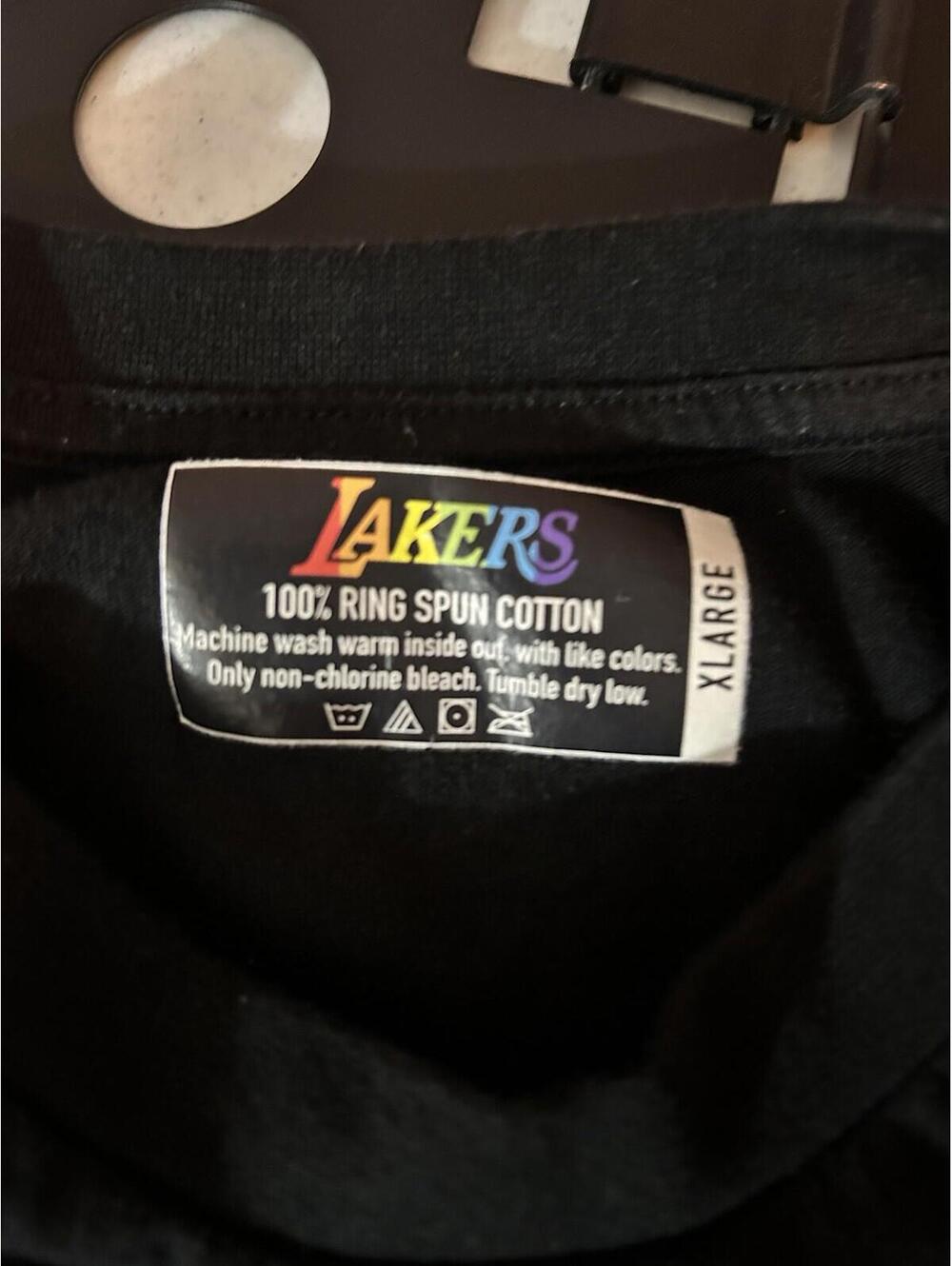 Los Angeles Lakers Spirit Jersey Mens XL Pride Night Long Sleeve Shirt Rainbow - Picture 7 of 10